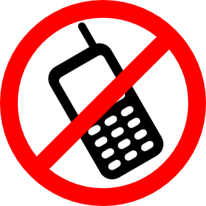 no cell phones