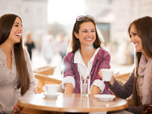 women socializing